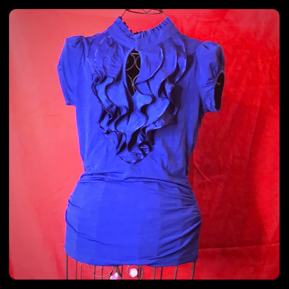 Cutee blue dressy shirt!